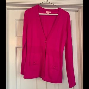 Lilly Pulitzer pink cardigan